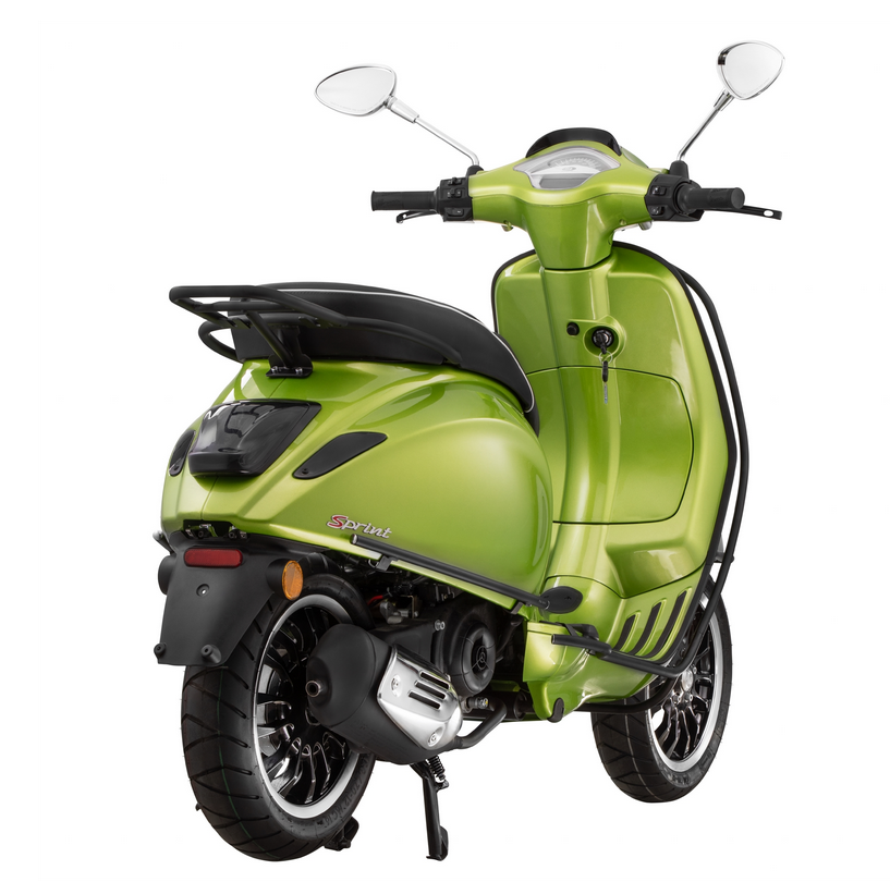 Portaequipajes trasero para Vespa Primavera /Sprint /Elettrica 50-150ccm, negro mate