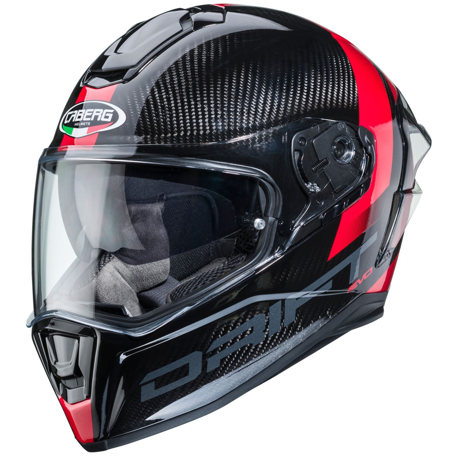 Casco Caberg Drift Evo Carbon Sonic, negro/rojo