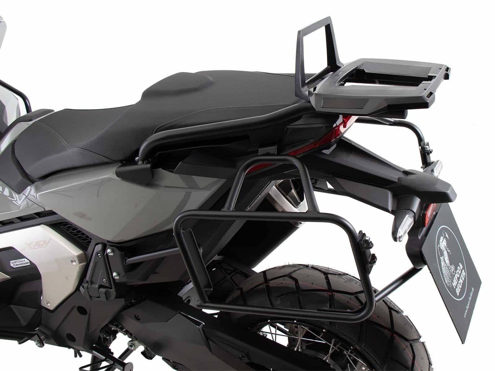 Portamaletas Alurack negro para Honda X-ADV 750 (21-24) Hepco & Becker
