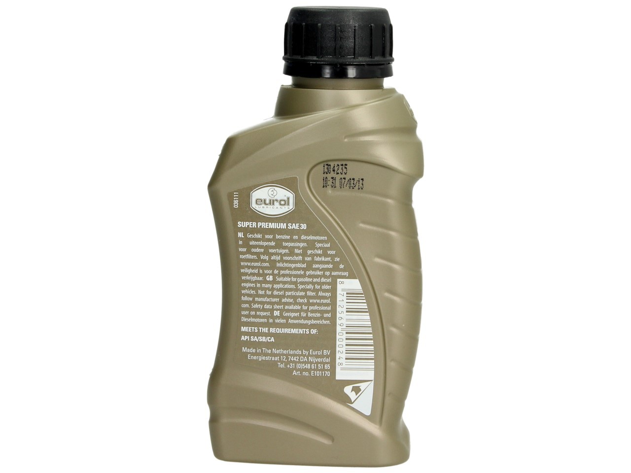 Aceite para engranajes Eurol, SAE 30, Eurol SAE 30, 0,250 l, E101170