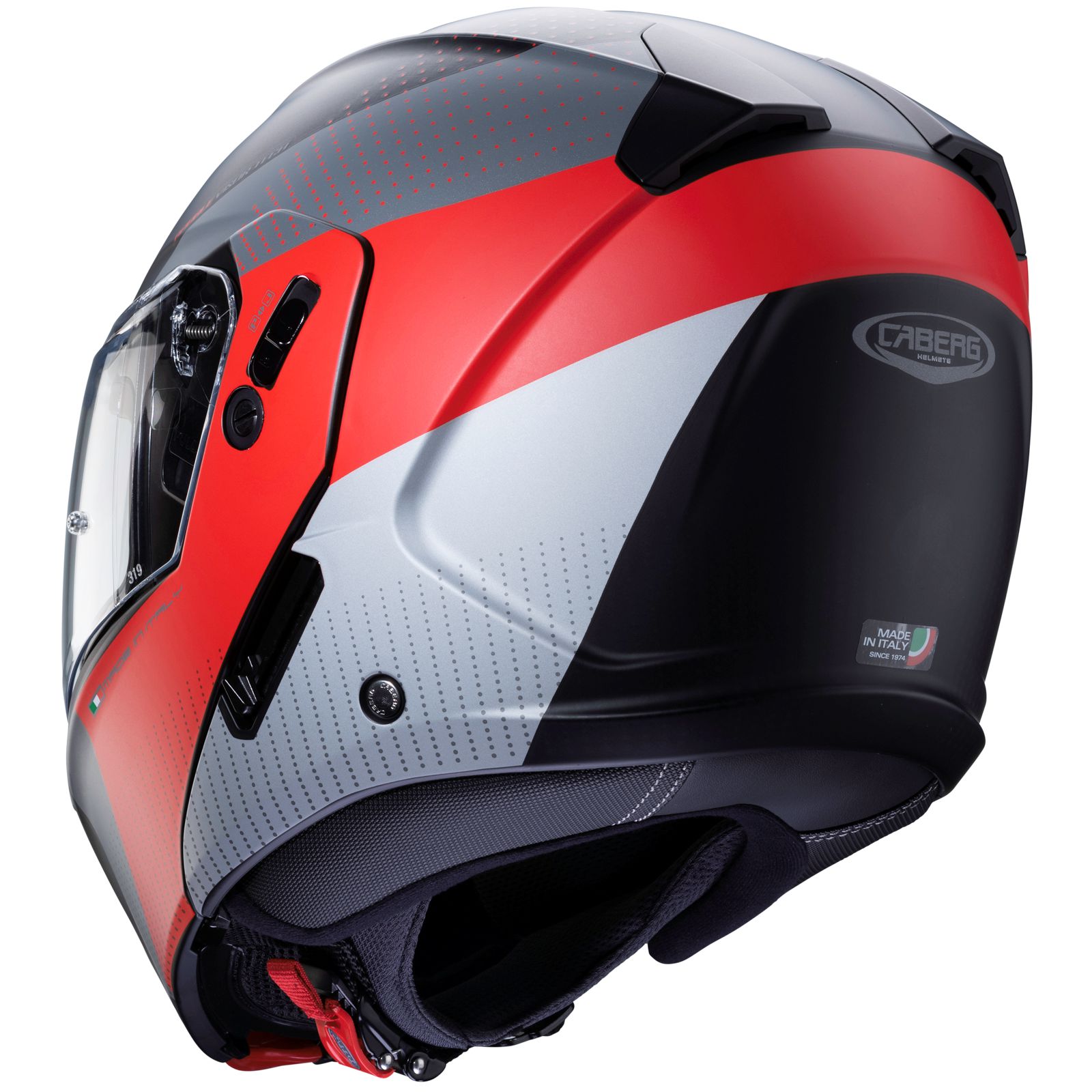 Casco Caberg Horus Scout, negro mate/gris flúor