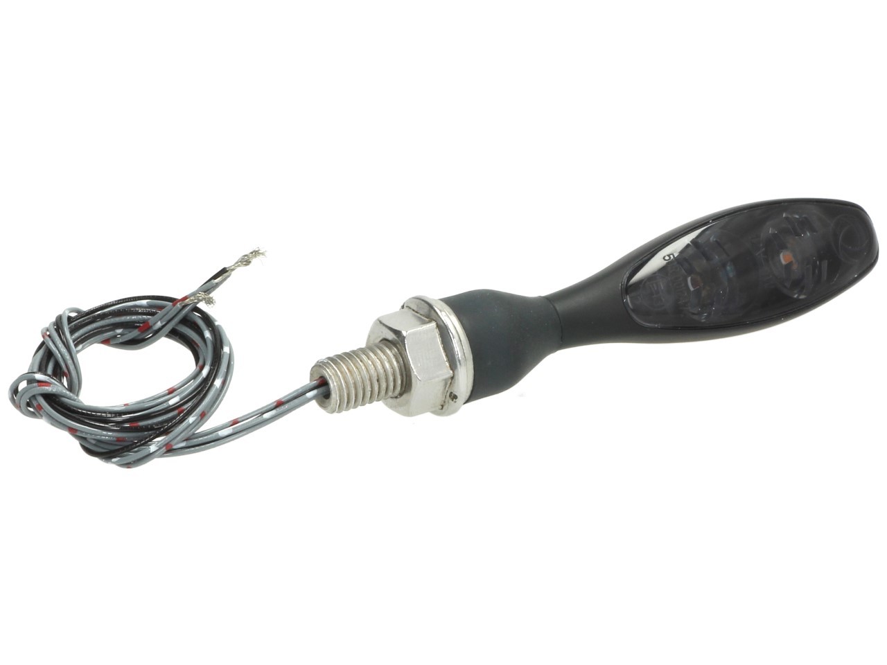 Indicador Kellermann, luz trasera y de freno, Micro 1000 DF Dark, acero, LED, HL/HR, 12 V, negro mate