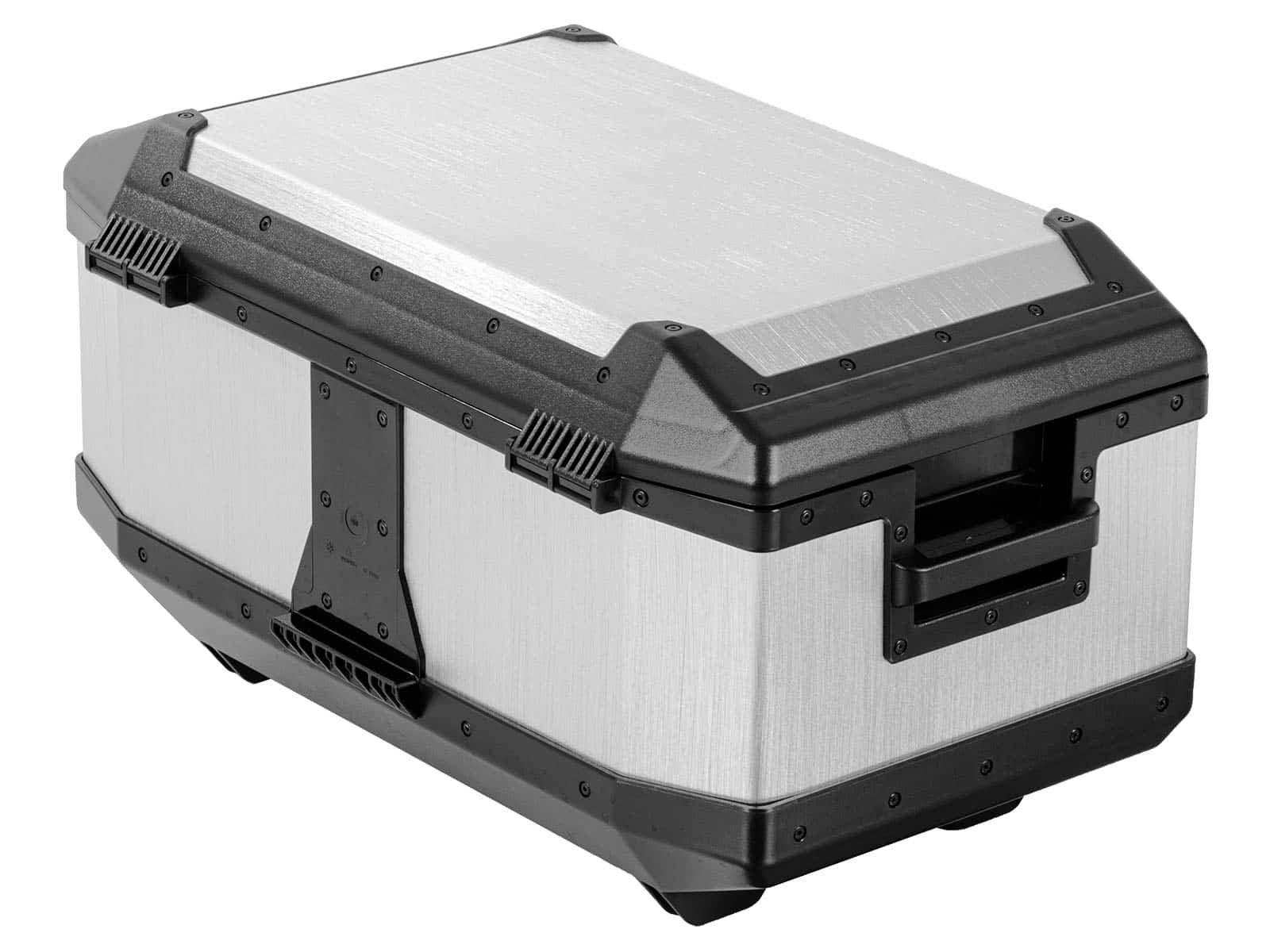 Maletín superior de aluminio Xplorer 60 litros aluminio plata Hepco & Becker