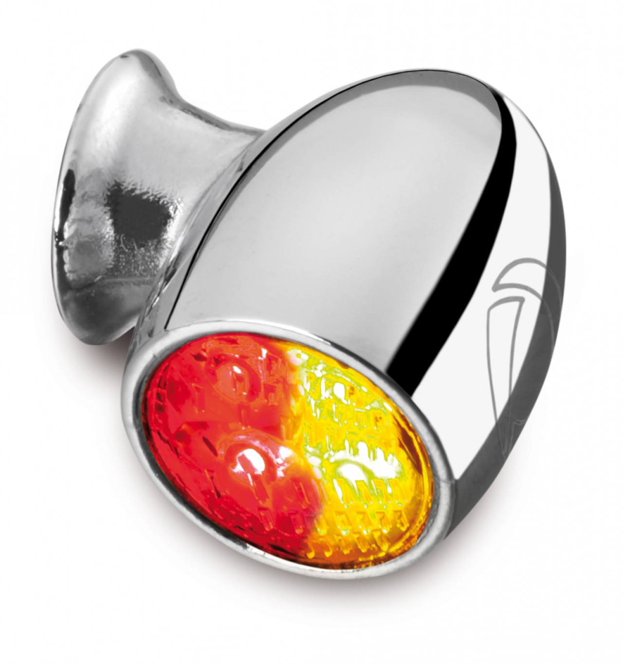 Indicador Kellermann, luz trasera y de freno, Atto DF, acero, LED, HL/HR 12 V, cromo brillante