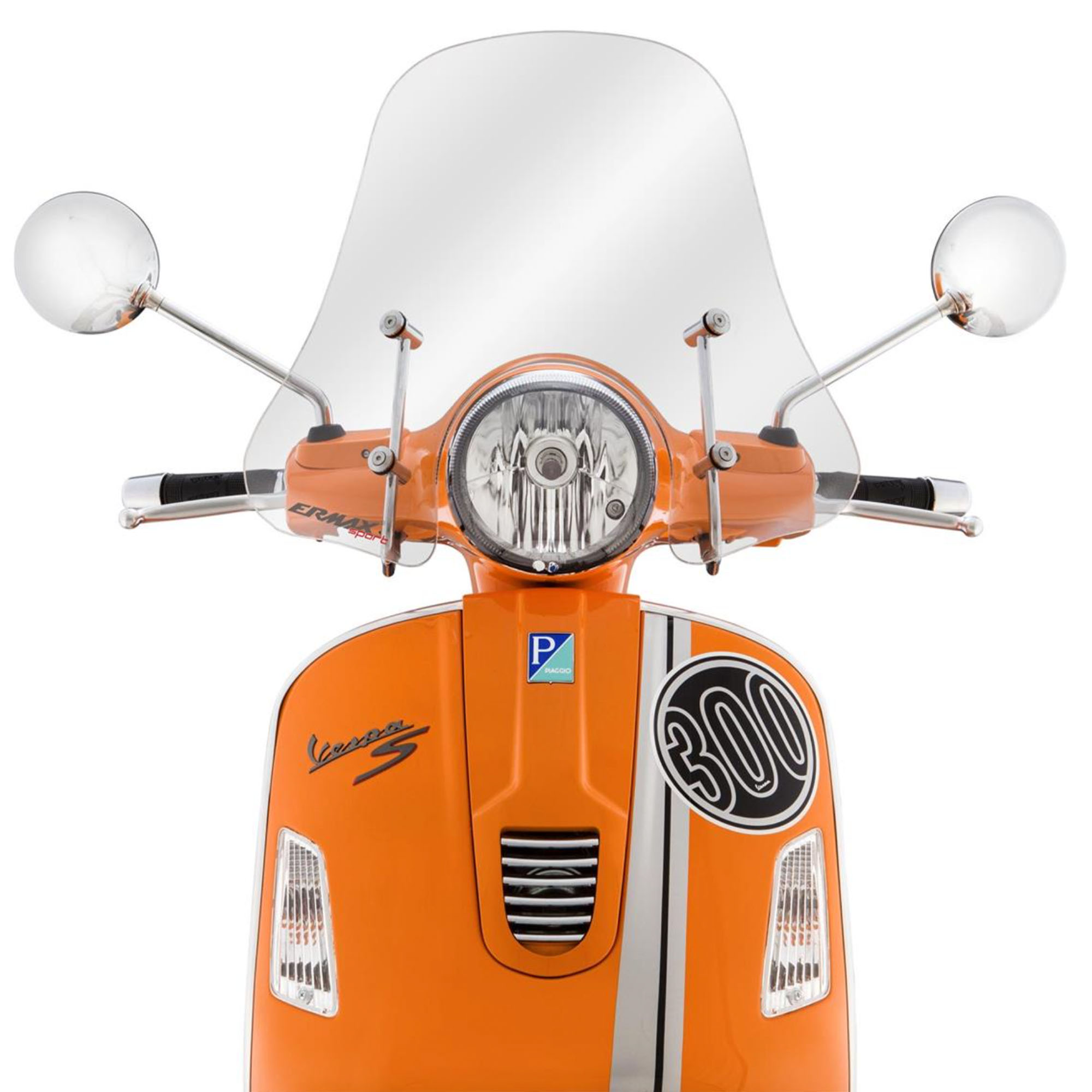 Parabrisas Sportivo para Vespa GTS/GTS Super/GT/GT L 125-300ccm, media altura, transparente