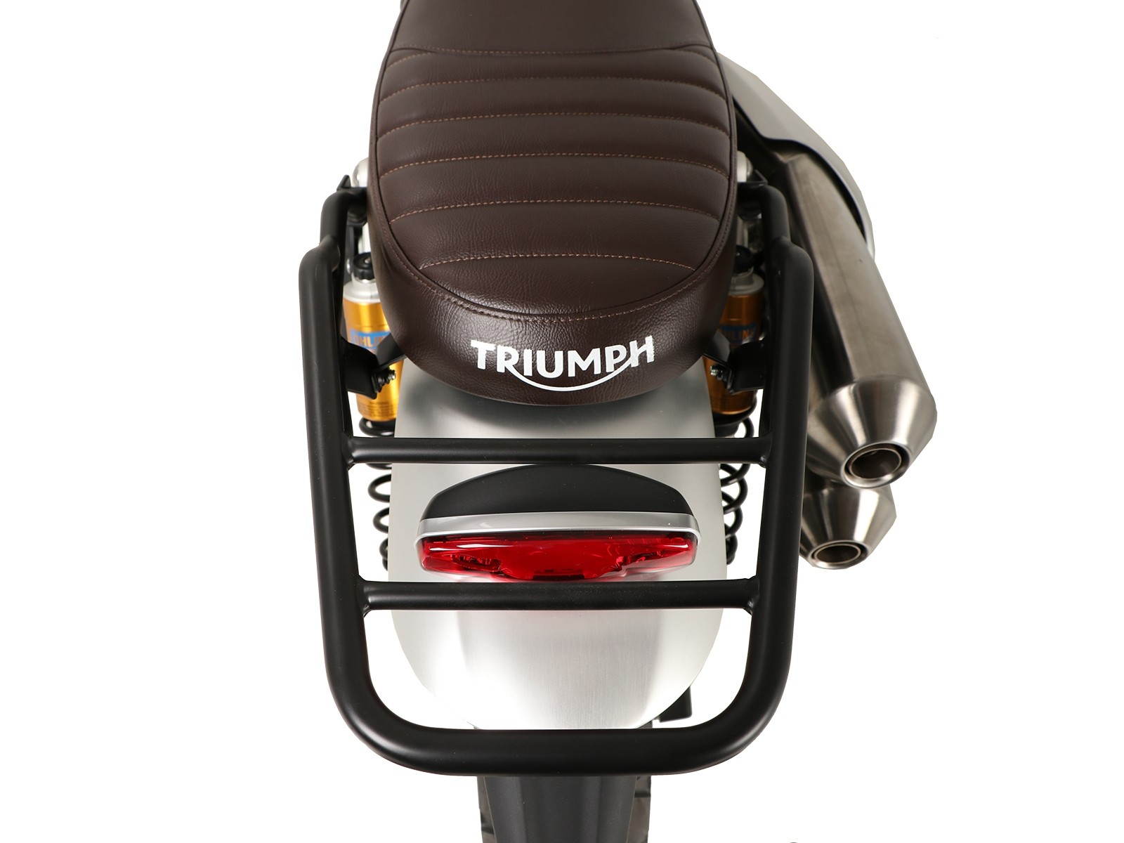 Puente de equipaje de tubo negro para Triumph Scrambler 1200 XC (2019-)