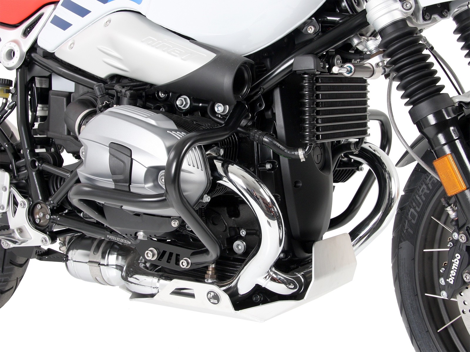 Protector motor plata para BMW R nineT Urban G/S (17-23) Hepco & Becker