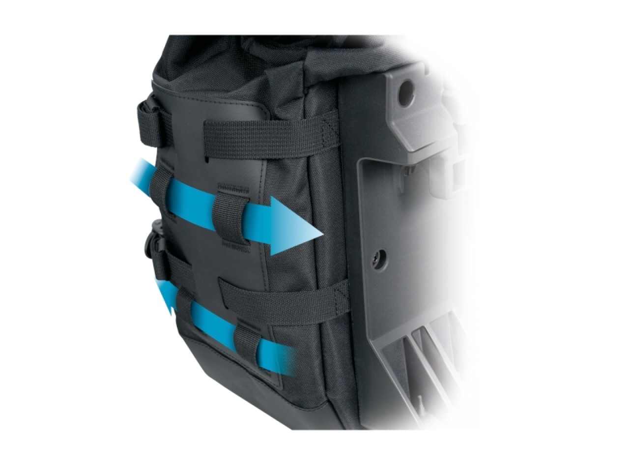 Juego de bolsas laterales Terra Adventure TR40 X0TR401 (2x 32 l), negro 495x418x282 mm