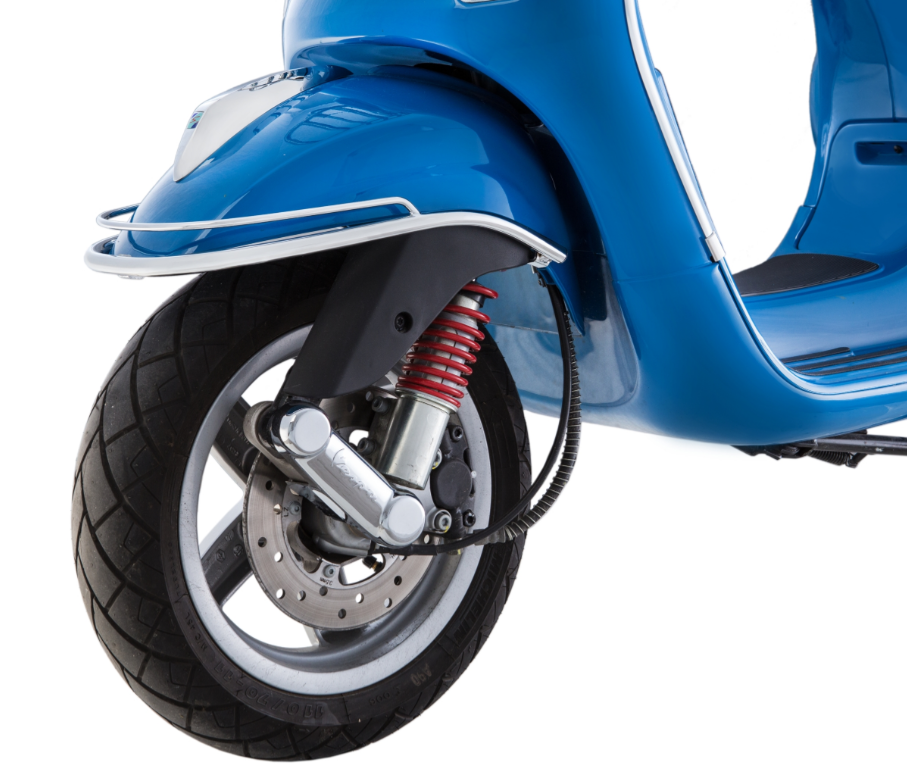 Guardabarros parachoques delantero para Vespa LX/LXV 50-150cc, cromado
