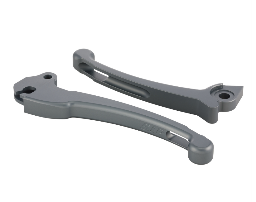 Juego maneta deportiva embrague/freno para Vespa PX 125-200ccm, HBZ Grimeca, derecha/izquierda, gris mate