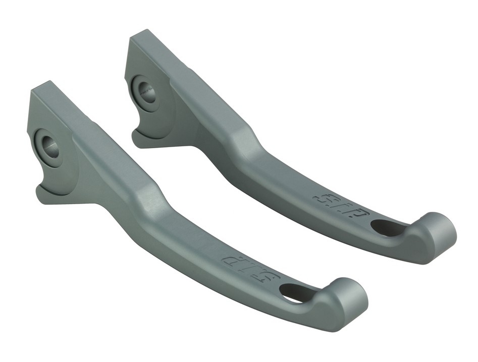 Juego de manetas de freno Sport Shorty para Vespa, derecha e izquierda, gris mate