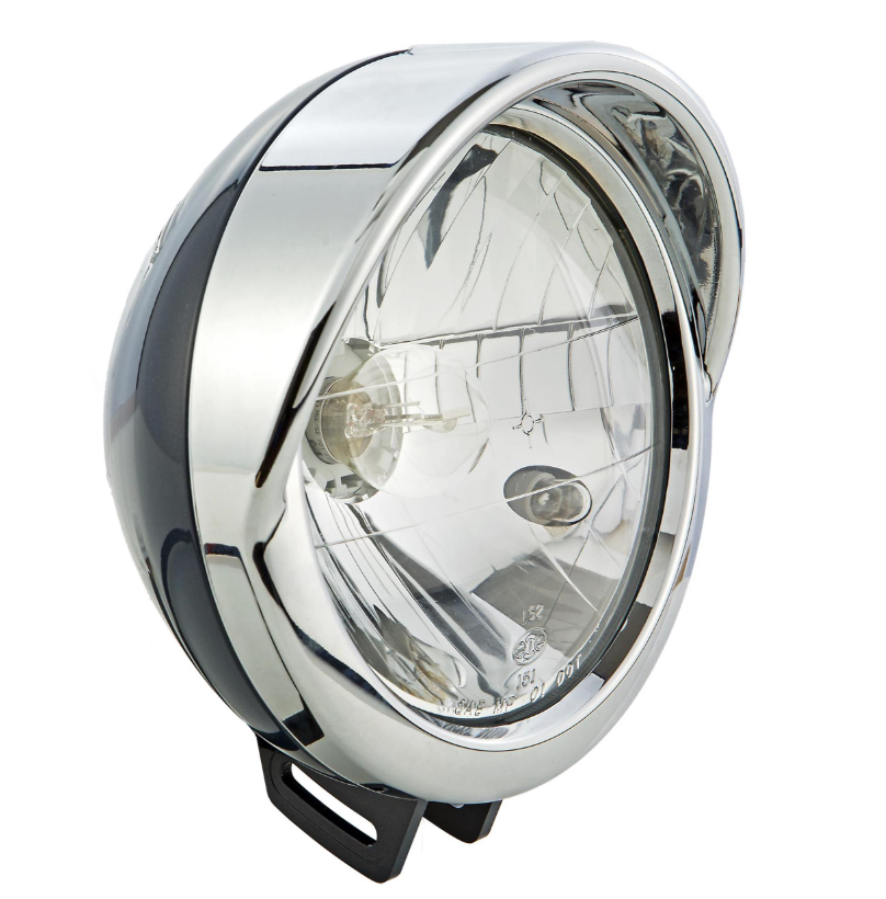 Aro de lámpara con tulipa para Vespa LXV 50-150cc, cromado