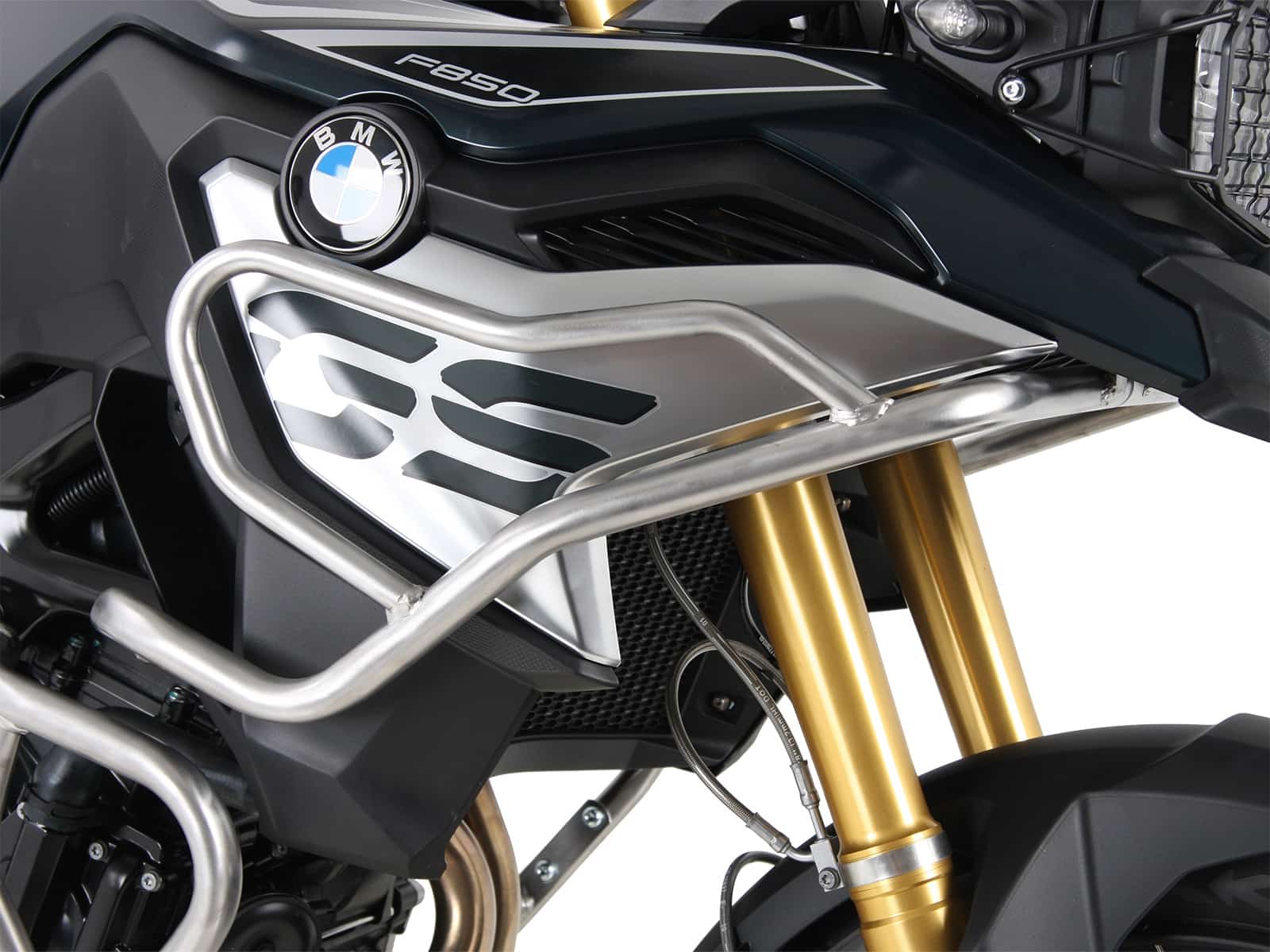 Protector de depósito de acero inoxidable para BMW F 750 GS Hepco & Becker
