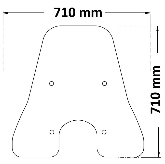 Parabrisas tipo original transparente para Vespa GTS 300 (23-)