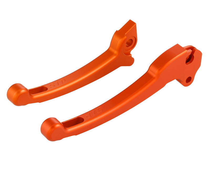 Juego maneta deportiva embrague/freno para Vespa PX 125-200ccm, HBZ Grimeca, derecha/izquierda, naranja mate