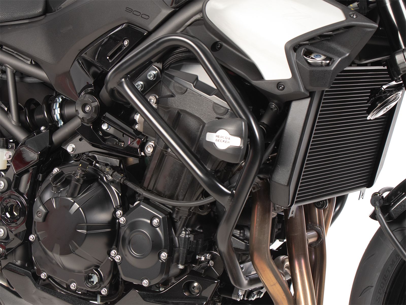 Protector de motor incl. almohadilla de protección para Kawasaki Z 900 /SE (25- ) Hepco & Becker