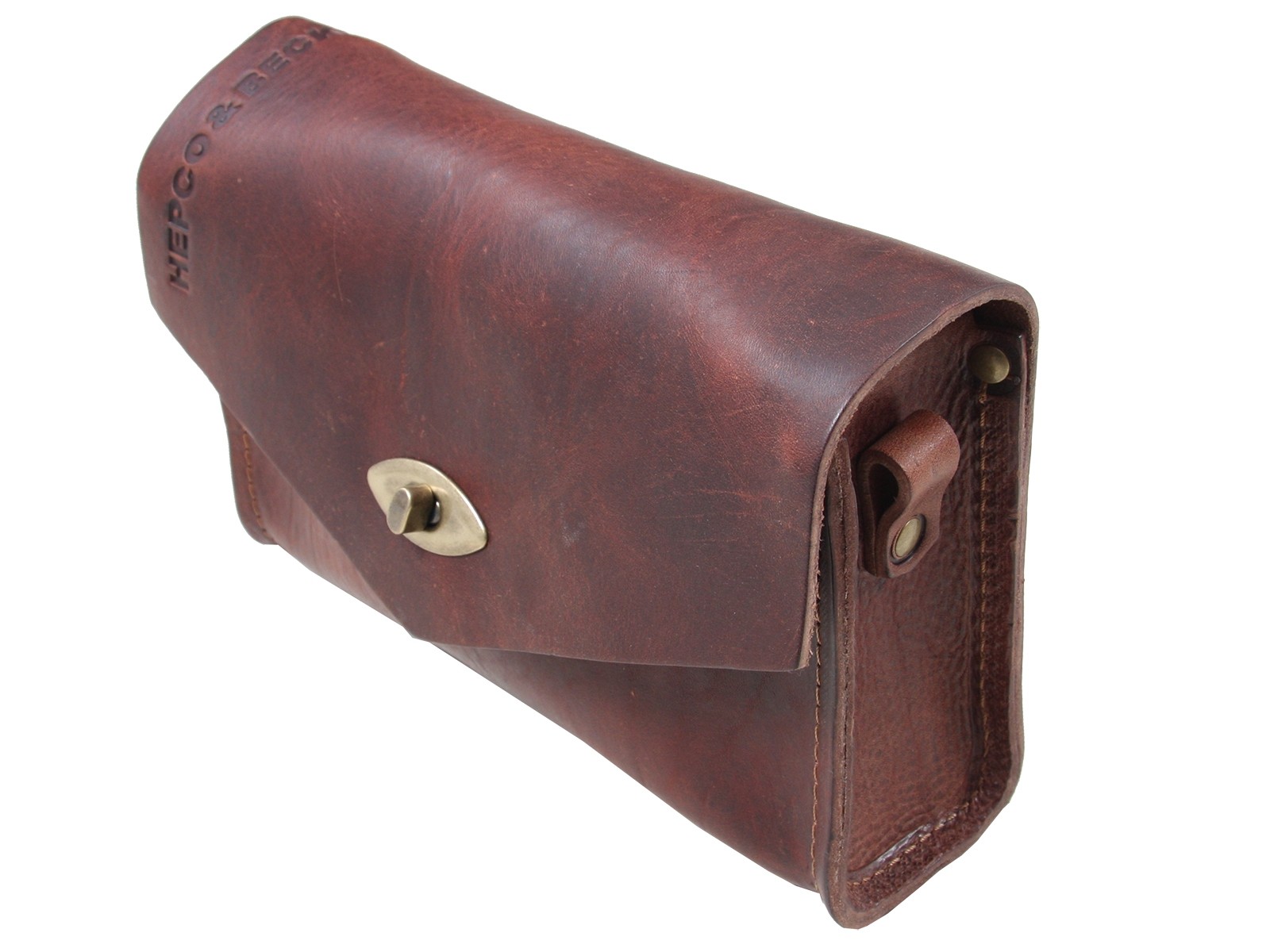 Bolsa de herramientas de cuero LEGACY marrón 2,5L Hepco & Becker
