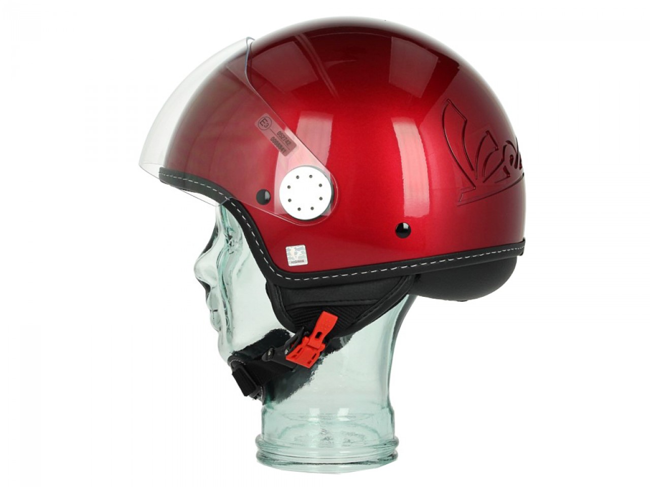 Casco Vespa "Visor" 2.0 Jet Rojo Must 880/A Talla XS