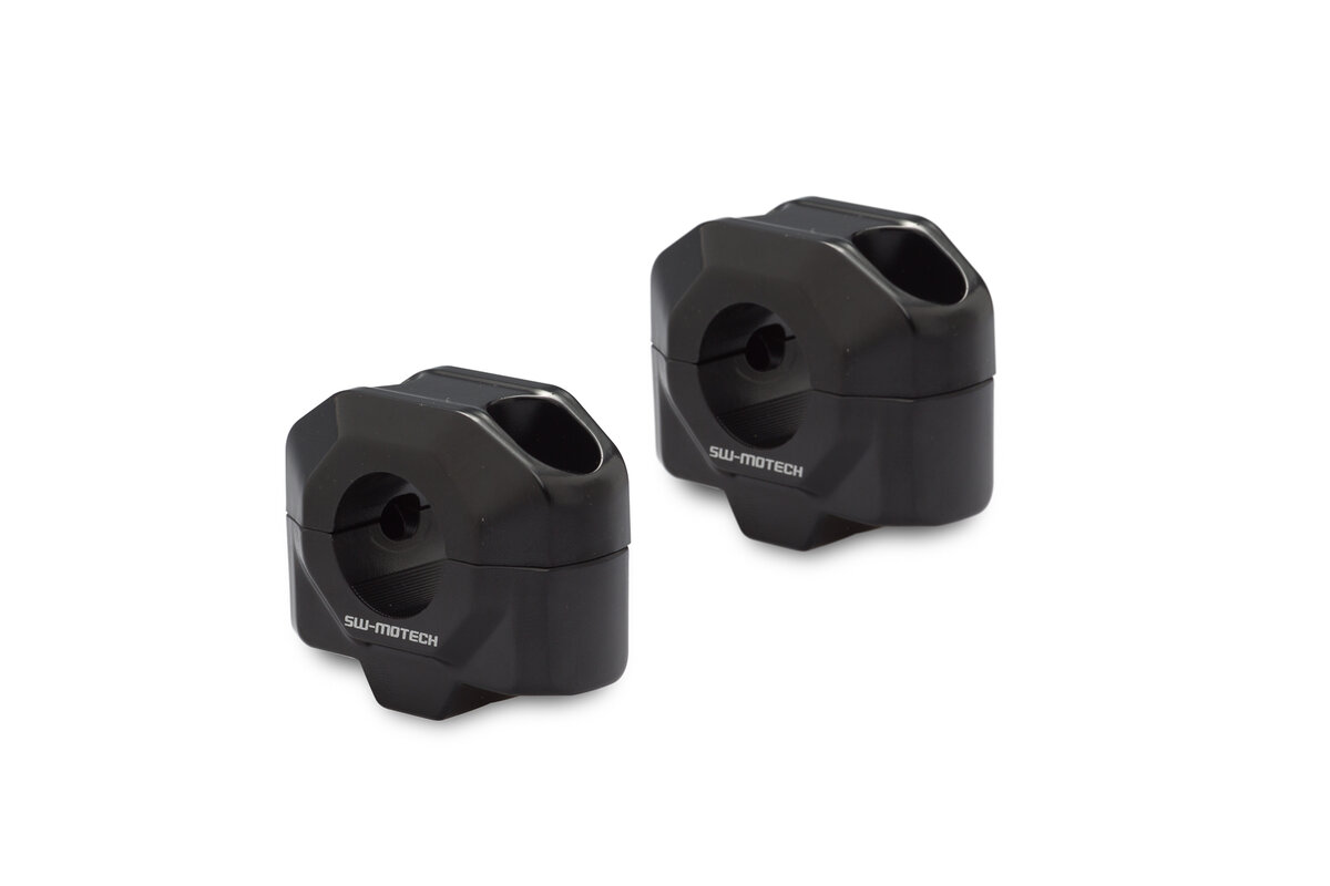 Elevador de manillar, negro para manillar Ø 22 mm, H=20 mm para Moto Guzzi V7 II - SW Motech