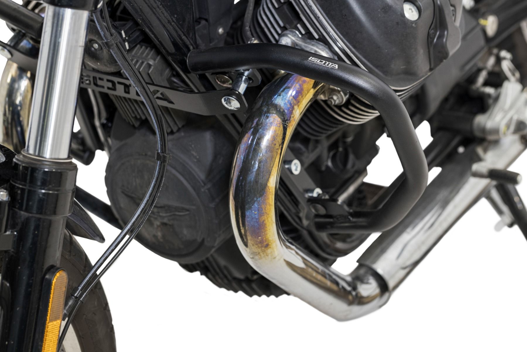 Guardamotor negro para Moto Guzzi V7 850 Special (21-24)
