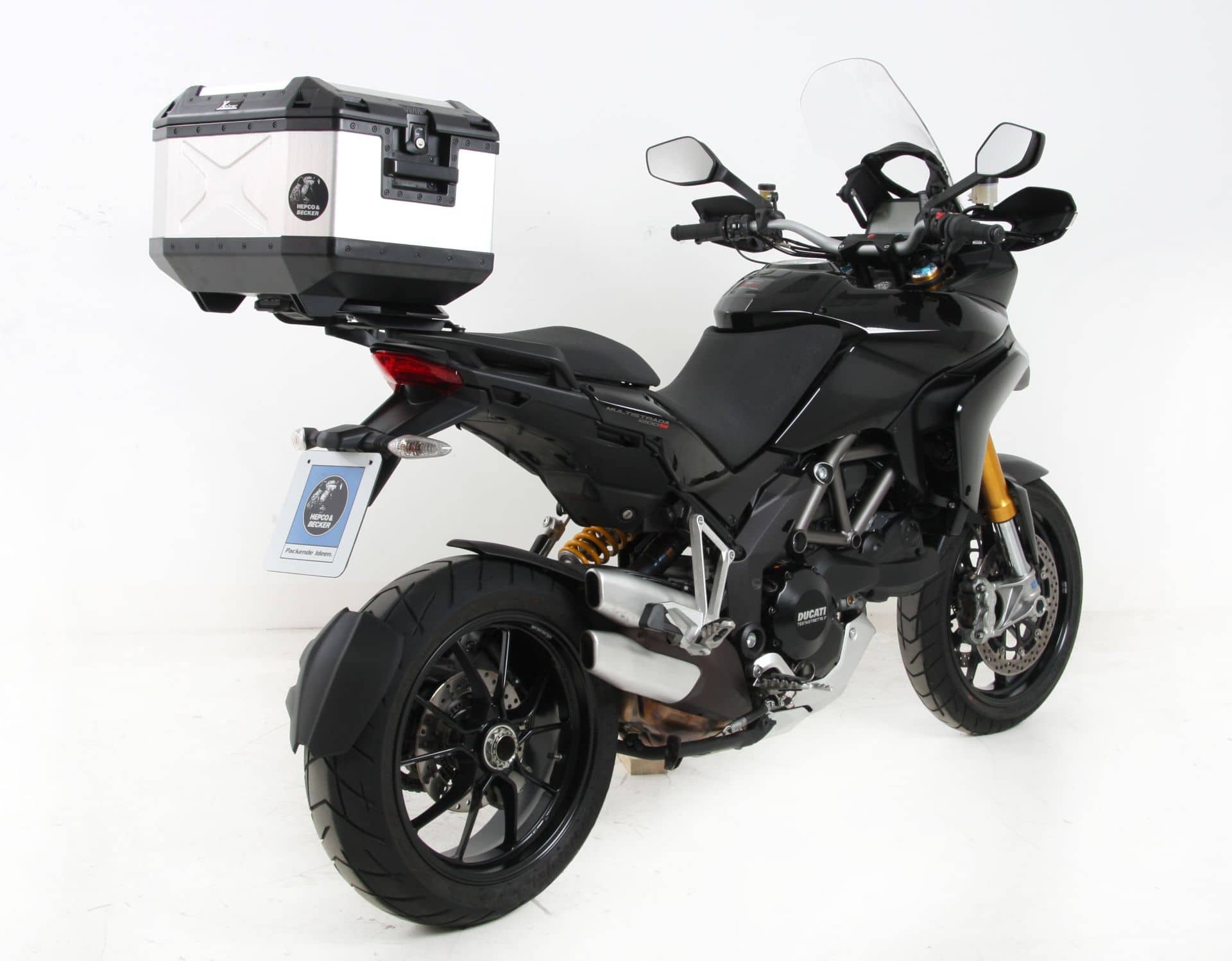 Portamaletas superior de aluminio para Ducati Multistrada 1200 /S (10-14) Hepco & Becker