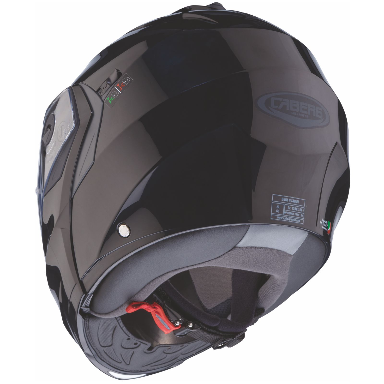 Casco Caberg Duke II Smart, negro (sin pintar)