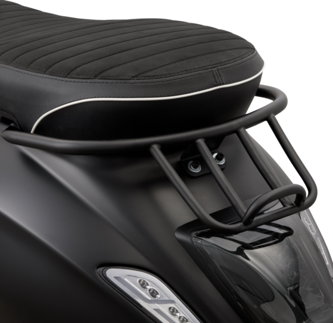 Portaequipajes/Socio Negro Mate para Vespa Primavera/Sprint 50-150ccm 2T/4T AC