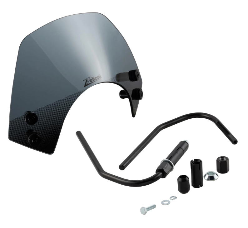 Flyscreen ZELIONI Racing para Vespa GTS/GTS Super 125-300cc, negro tintado