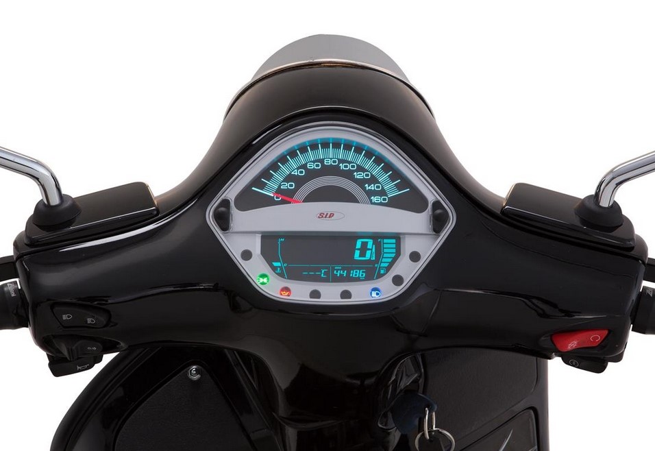 Cuentavueltas/cuentavueltas para Vespa GTS 250cc (-'13), plata