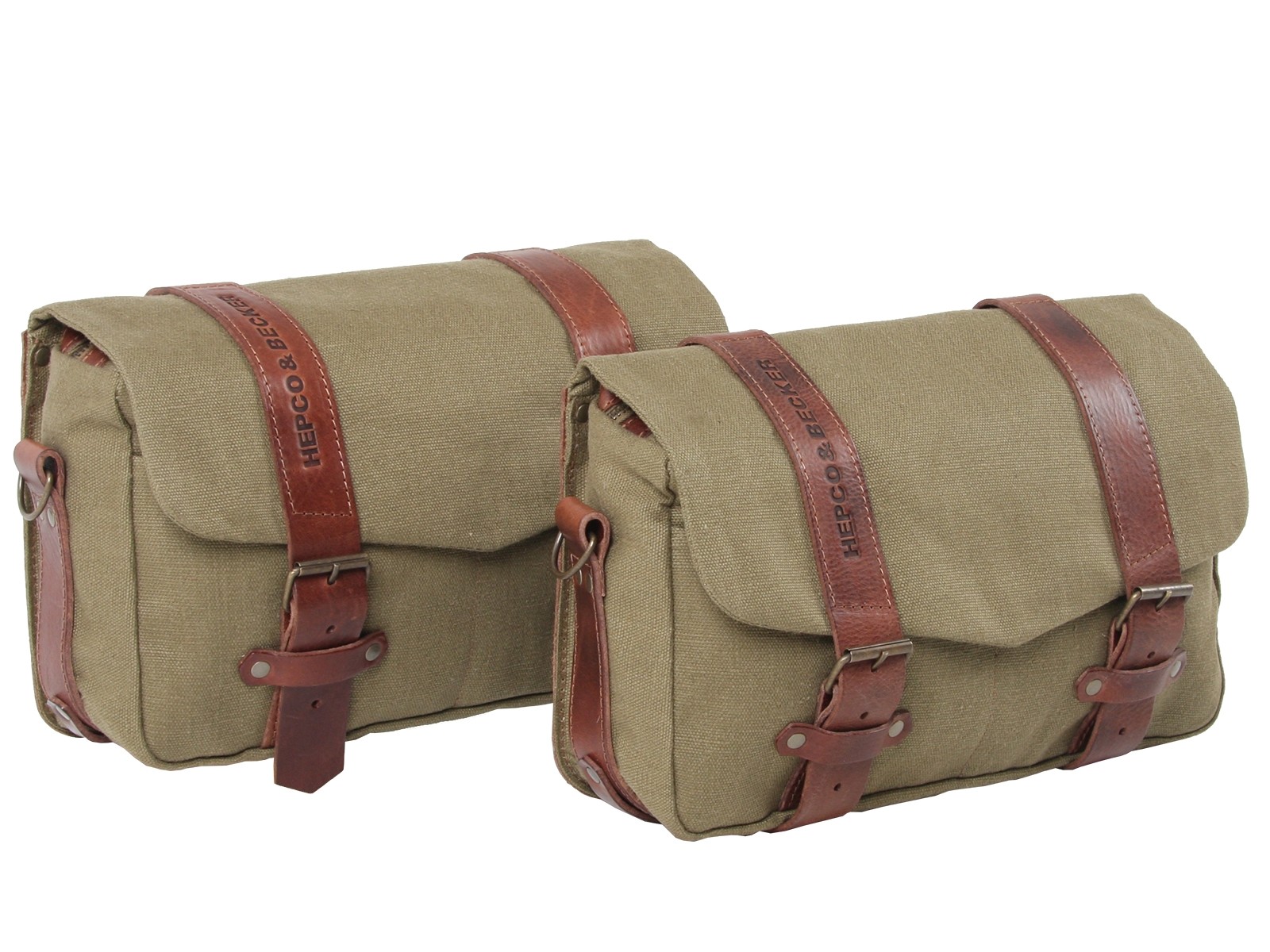 Juego de bolsas de mensajero LEGACY M/M verde para portador C-Bow Hepco & Becker