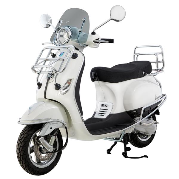 Barra protectora trasera cromada para Vespa ET2/ET4/LX/LXV/S 50-150cc Cuppini