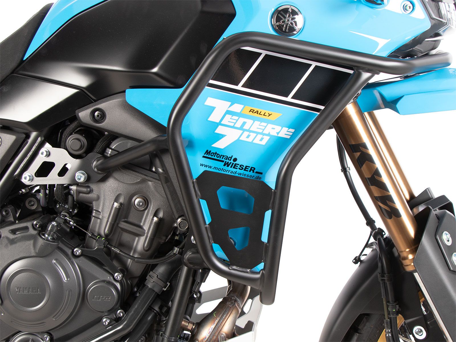 Barra de protección del depósito "Solid" negra para Yamaha Ténéré 700 Rally (25-) Hepco & Becker