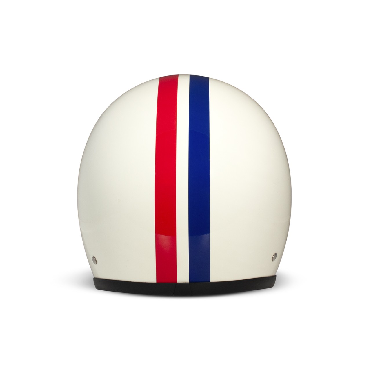 Casco DMD jet Retro, blanco, mate, triple, fibra de vidrio, ECE 22.06