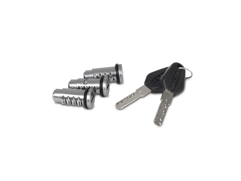 Maleta lateral Terra TR47, derecha, aluminio negro, 47 l