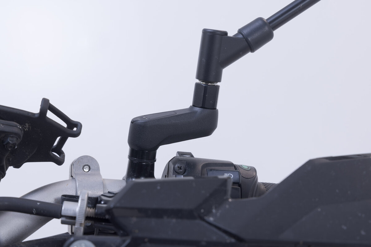 Extensión de espejo SW-Motech negra, montaje máx. 40 mm, para BMW G 310 GS /R