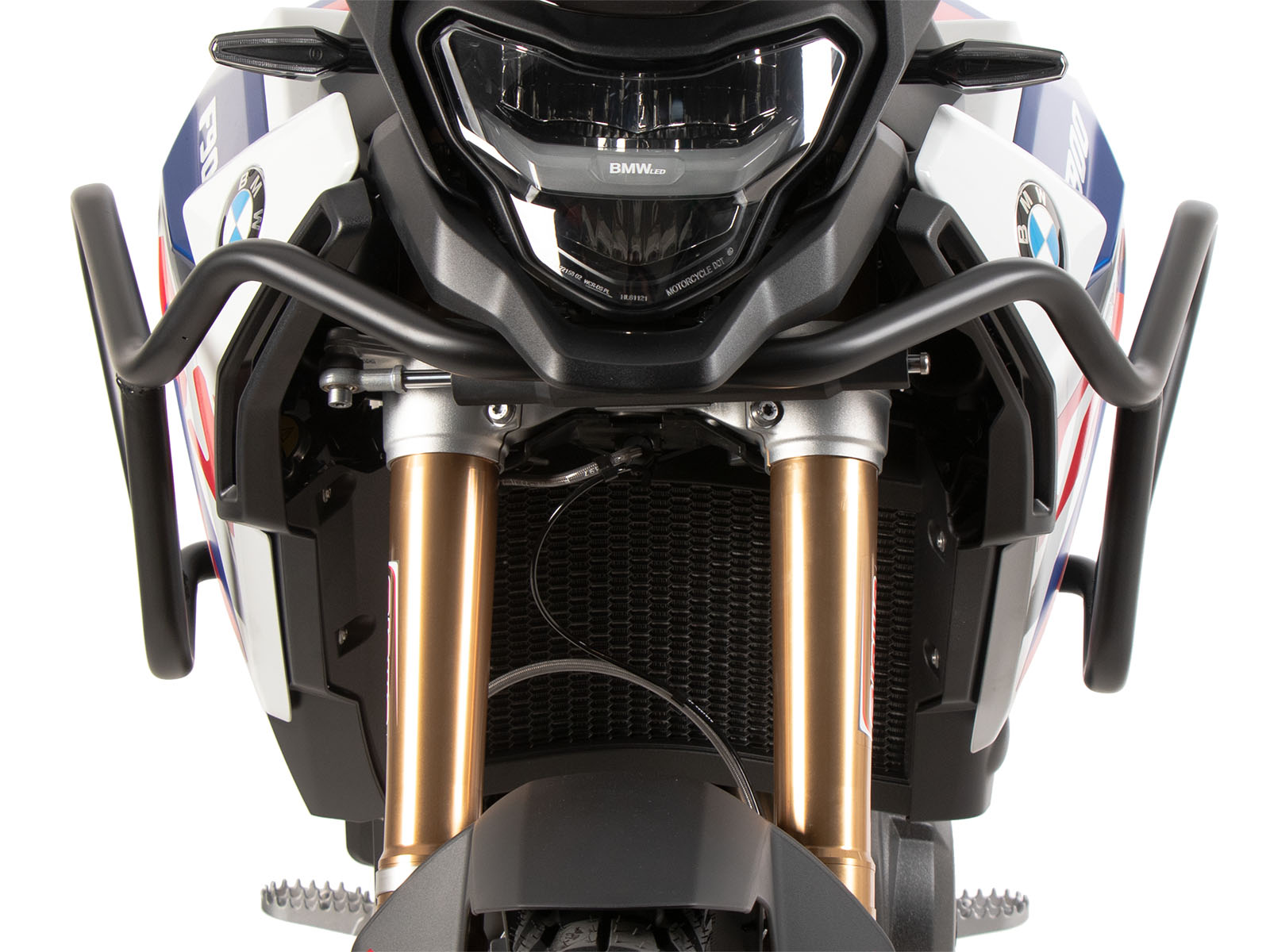 Barra protectora de depósito negra para BMW F 900 GS (24-) Hepco & Becker