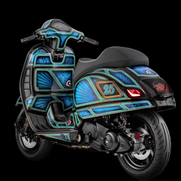 Funda Vario para Vespa, negro mate