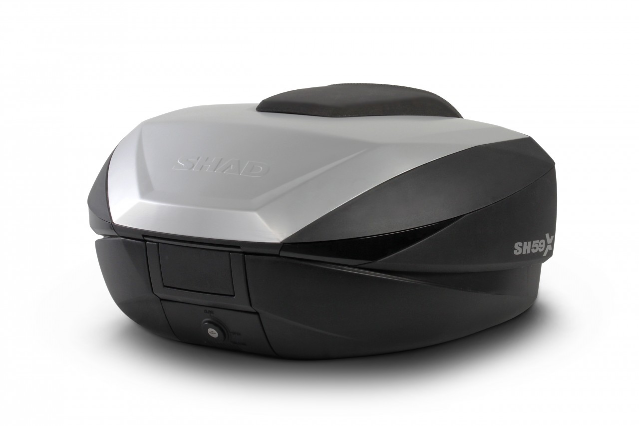 Baúl Shad SH59X, negro con tapa de aluminio, 58 l