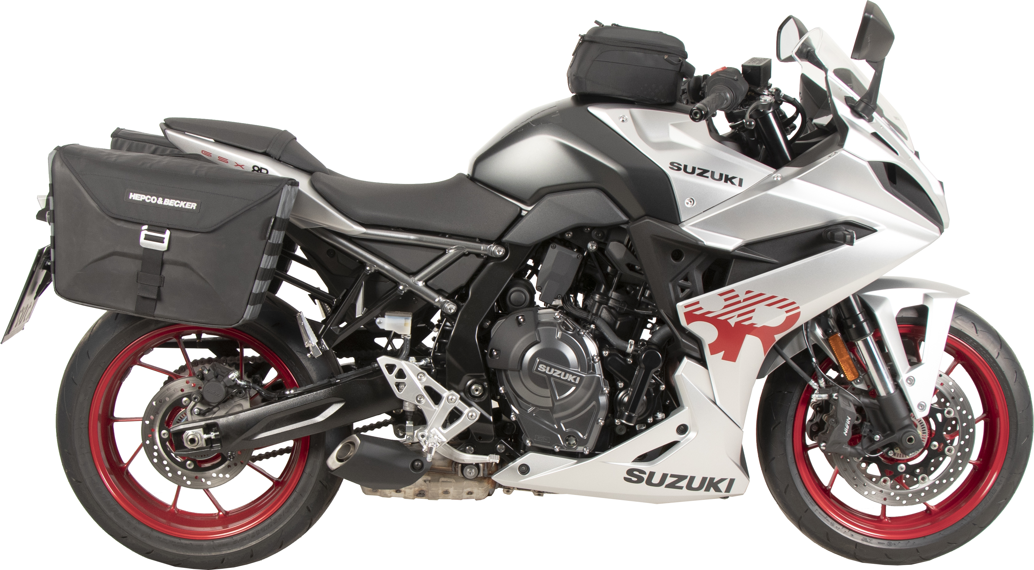 Soporte lateral C-Bow negro para Suzuki GSX-8R (24- ) Hepco & Becker