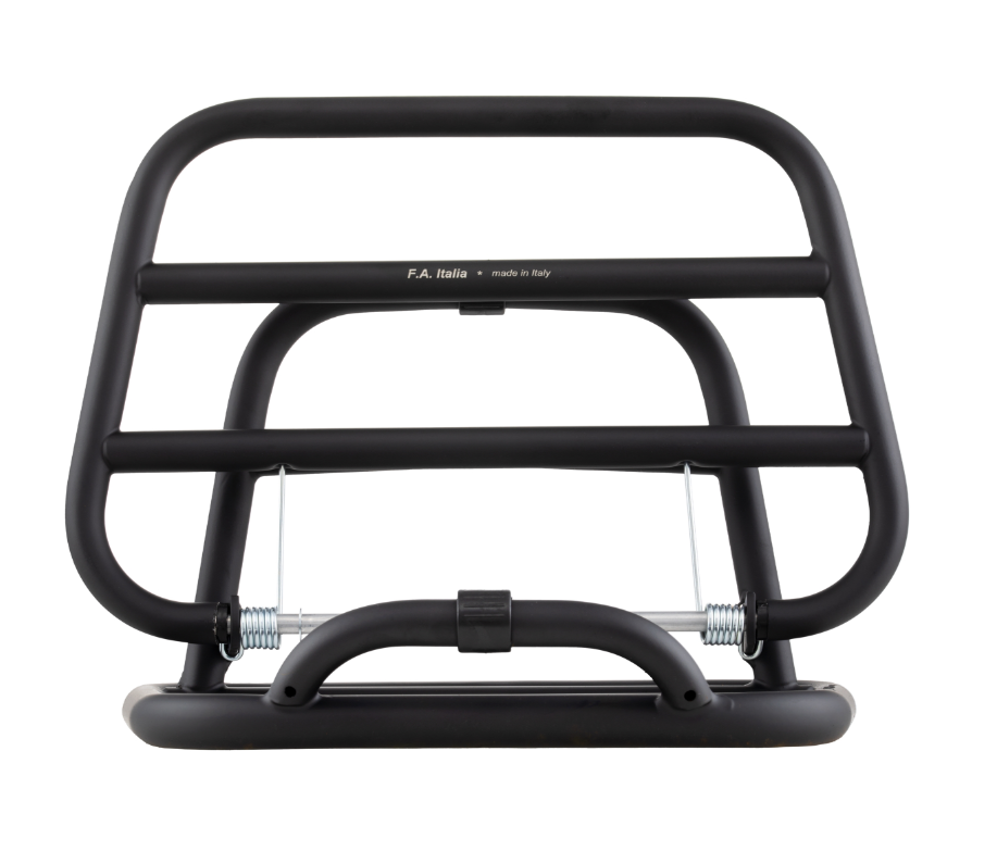 Portaequipajes trasero para Vespa 946 3V es decir 125cc, plegable, negro mate