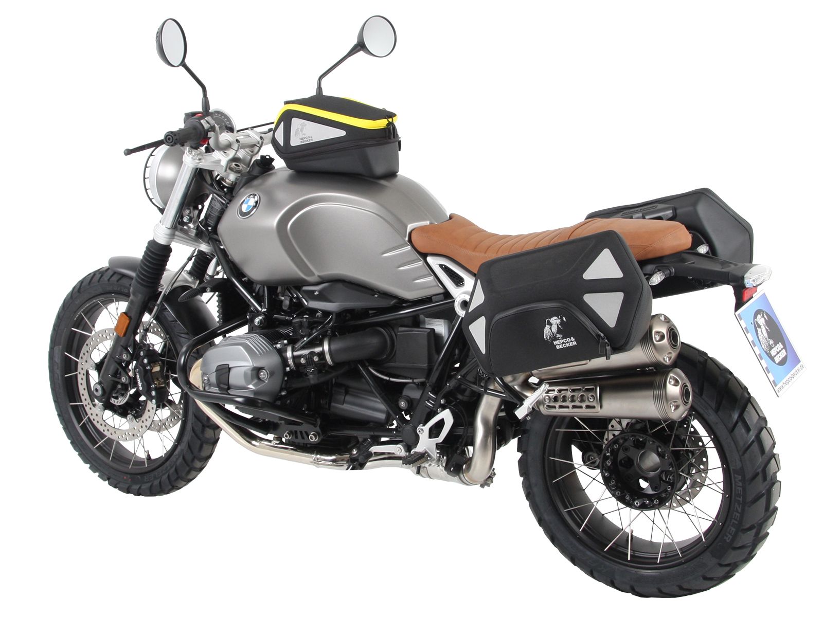 Anillo básico del depósito incl. unidad de cierre de la bolsa del depósito para BMW R nineT Racer (17-20) Hepco & Becker