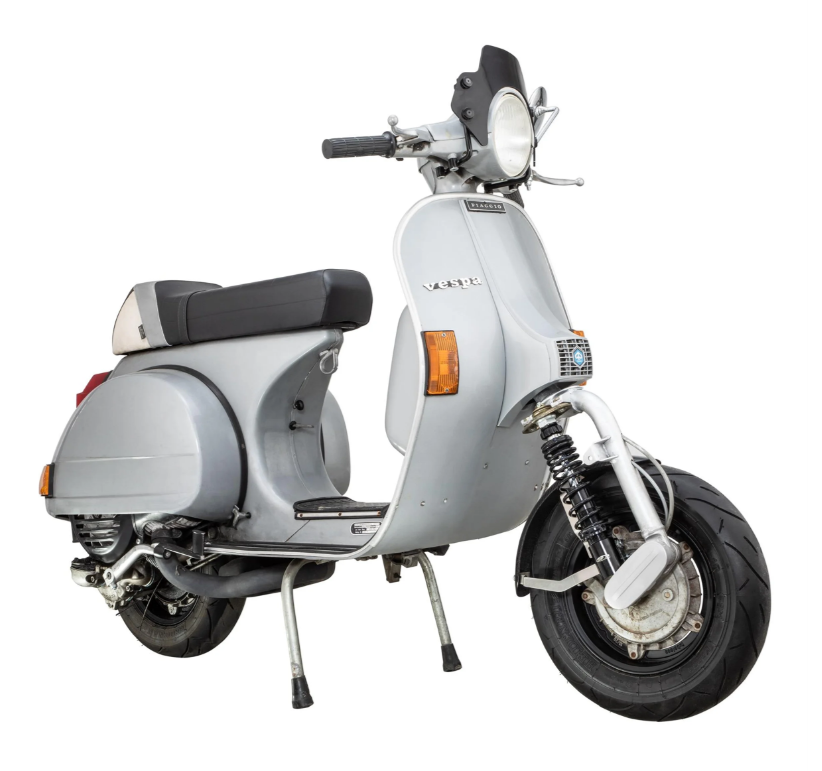Guardabarros 2.0 Garelli Race EVO II para Vespa PX 80-200ccm, carbono transparente, soporte de acero inoxidable