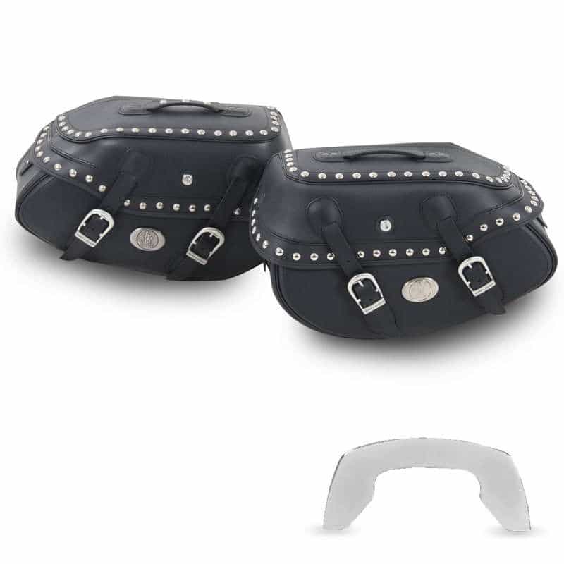 Juego de alforjas Buffalo Custom negro para portaequipajes C-Bow Hepco & Becker