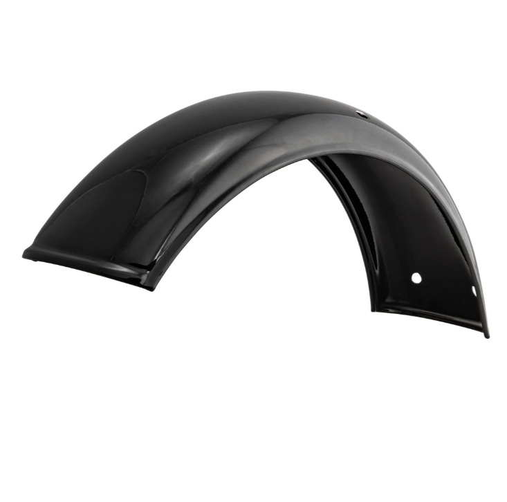Guardabarros 2.0 Garelli sin soporte para Vespa PX 80-200cc, metal negro brillante