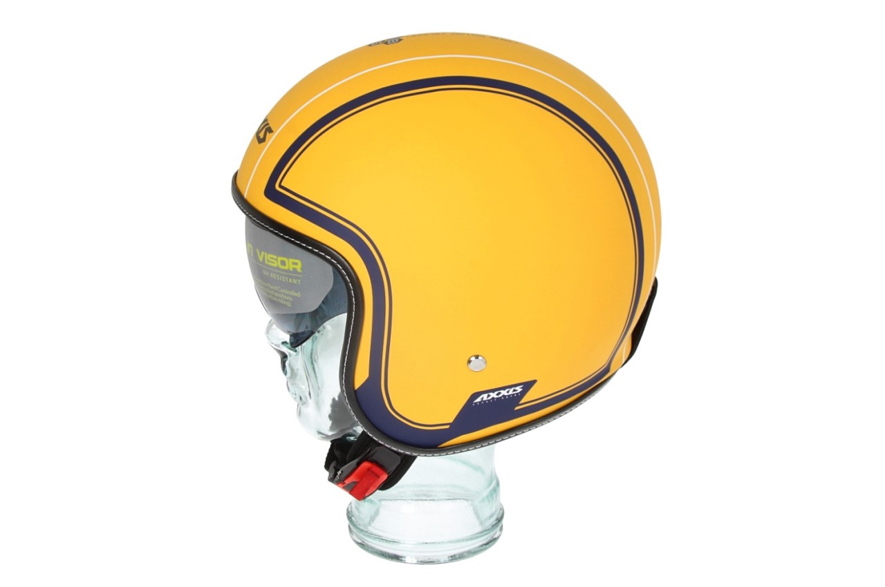 Casco jet Axxis, Hornet SV Royal, amarillo mate