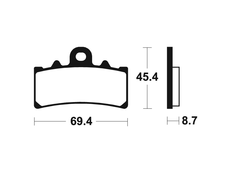 Pastillas de freno Tecnium MTR377 metal sinterizado