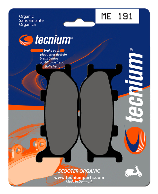 Pastillas de Freno Orgánicas Tecnium Scooter - ME191