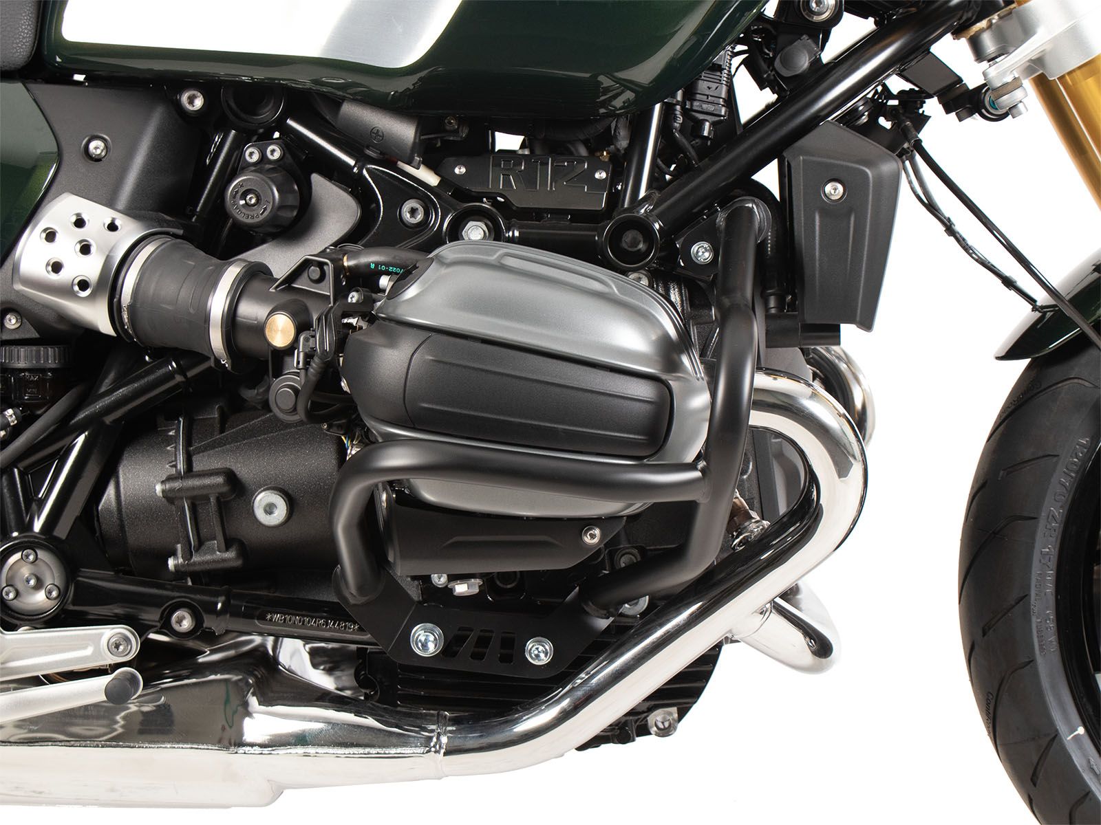 Protector de motor negro para BMW R 12 (24-) Hepco & Becker