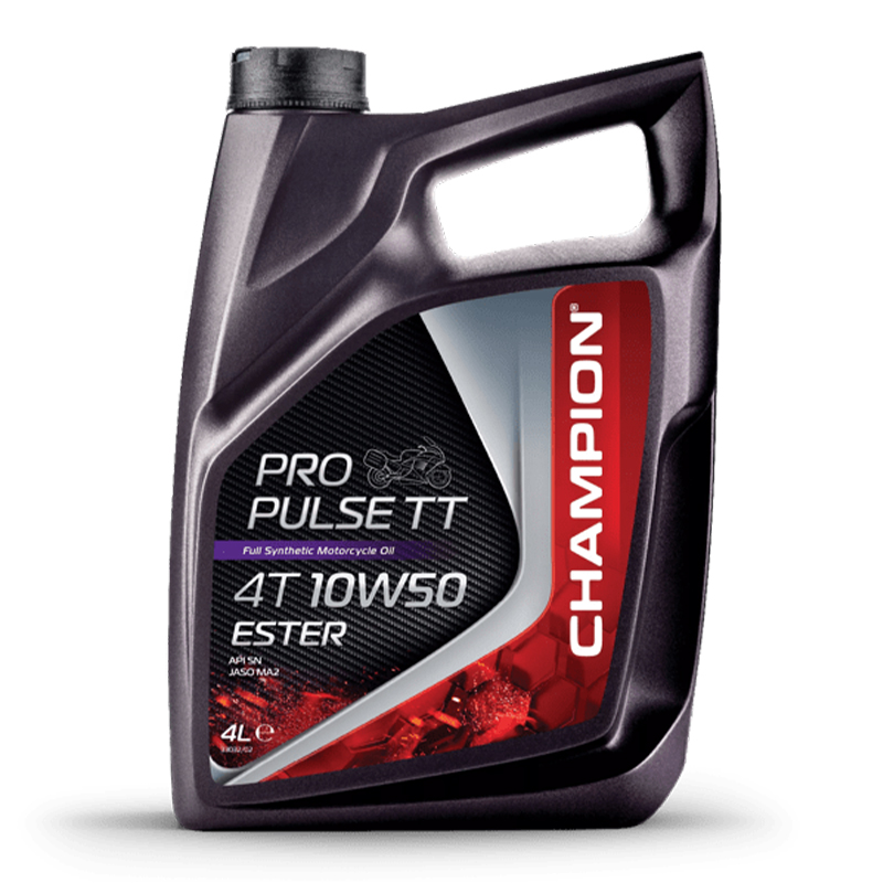 CHAMPION® Aceite de motor Pro Pulse TT 4T 10W-50 Ester - 4 litros