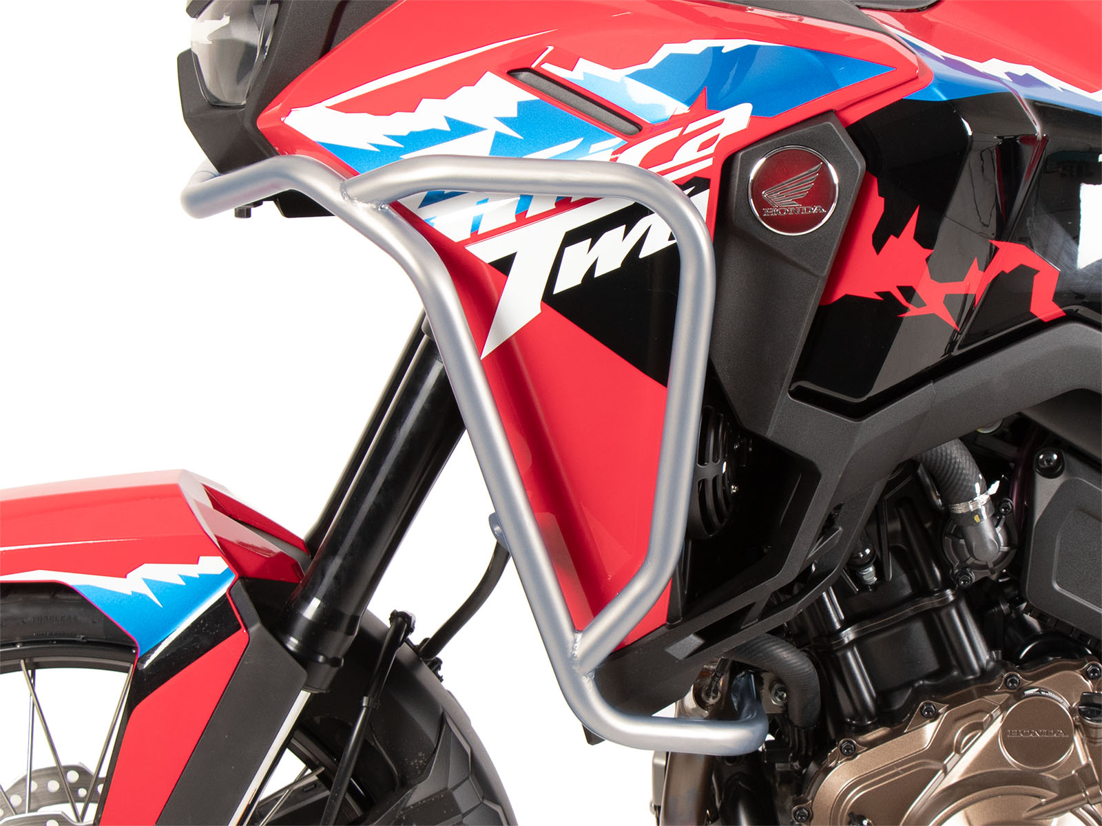 Protector de depósito de acero inoxidable para Honda CRF 1100 L Africa Twin (24-) Hepco & Becker